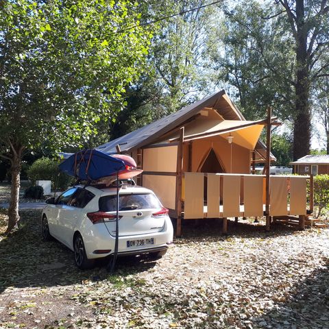 BUNGALOW TOILÉ 4 personnes - JUNGLE LODGE sans sanitaires, sans eau