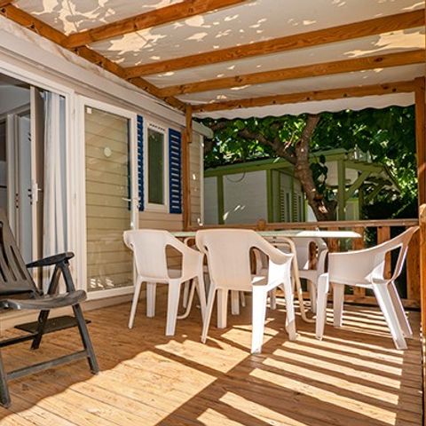 MOBILHOME 6 personnes - Comfort XL | 3 Ch. | 4/6 Pers. | Terrasse surélevée | Clim.