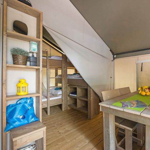 TENTE TOILE ET BOIS 5 personnes - Aminess Maravea - Tente Safari Confort