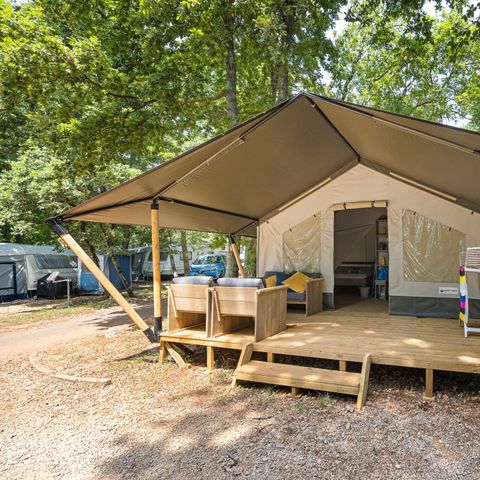 TENTE TOILE ET BOIS 5 personnes - Aminess Maravea - Tente Safari Confort