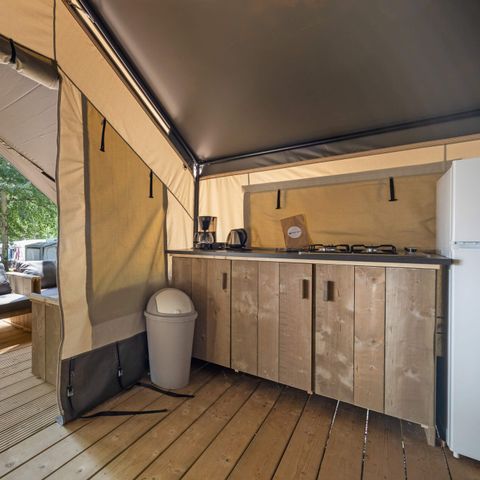 TENTE TOILE ET BOIS 5 personnes - Aminess Maravea - Tente Safari Confort