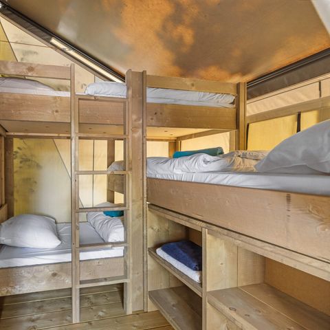 TENTE TOILE ET BOIS 5 personnes - Aminess Maravea - Tente Safari Confort