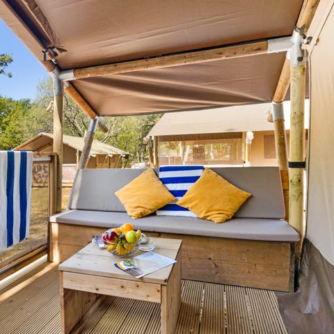 TENTE TOILE ET BOIS 5 personnes - Aminess Maravea - Safari tent Lodge (5P)