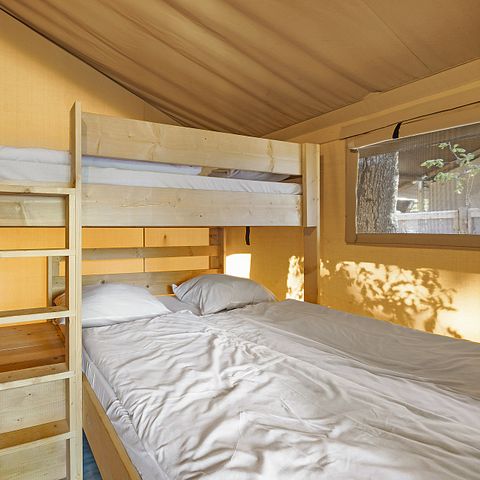 TENTE TOILE ET BOIS 5 personnes - Aminess Maravea - Safari tent Lodge (5P)