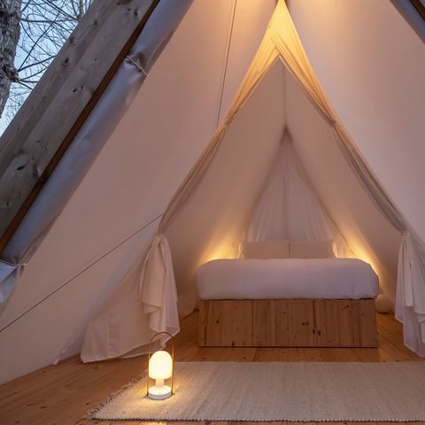 Tente en toile et en bois 2 personnes - Cabin Tent
