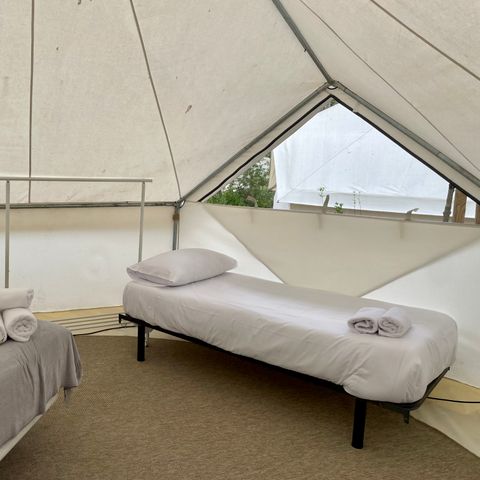 Tente en toile et en bois 2 personnes - Bell Tent Plus