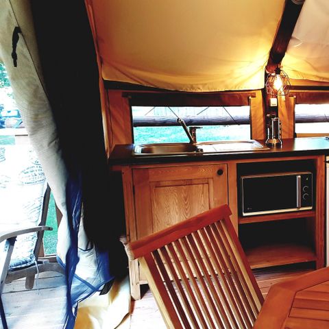 TENTE 5 personnes - Tente lodge - 40m² - 2 chambres