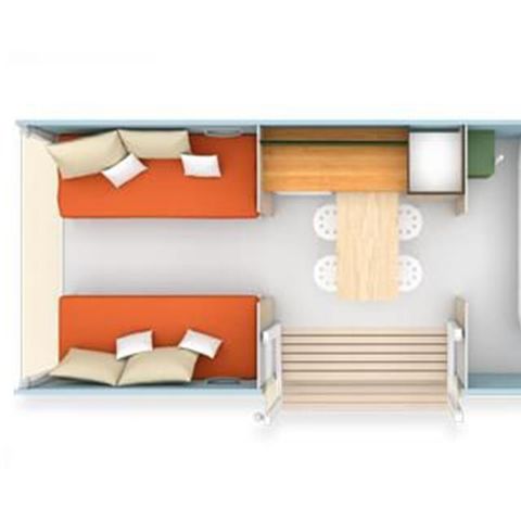 TENTE 4 personnes - Cocosweet - 18m² - 2 chambres sans sanitaires