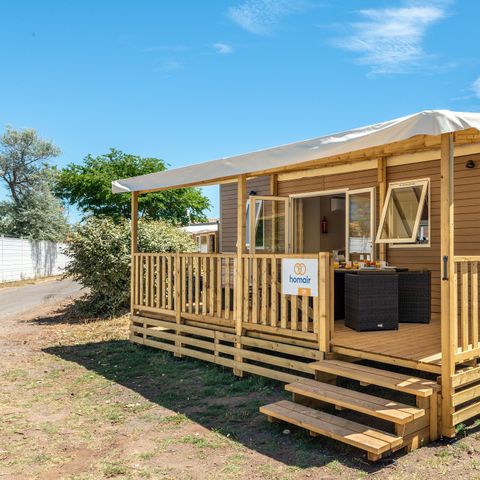 MOBILHOME 6 personnes - Premium | 3 Ch. | 6 Pers. | Terrasse Lounge | Clim. | TV