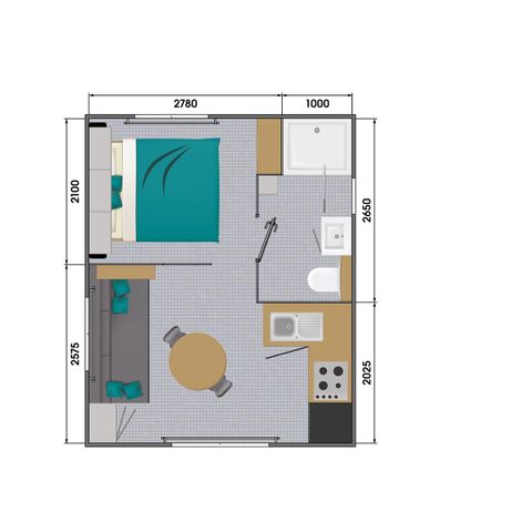 MOBILHOME 2 personnes - Privilège 2P