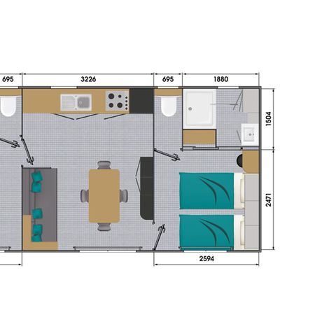 MOBILHOME 4 personnes - PREMIUM 4P