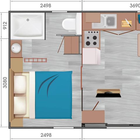 MOBILHOME 5 personnes - Taos 5