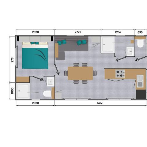 MOBILHOME 6 personnes - PREMIUM 6P