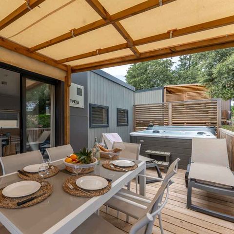 MOBILHOME 8 personnes - TAOS LUXE Jacuzzi 4 CH 8 PERS