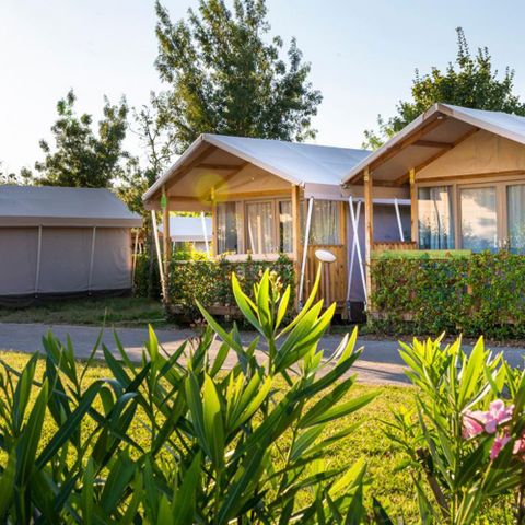 Tente en toile et en bois 2 personnes - SAFARI TENT