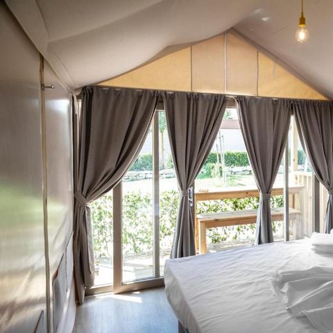 Tente en toile et en bois 2 personnes - SAFARI TENT
