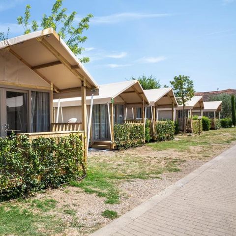 Tente en toile et en bois 2 personnes - SAFARI TENT