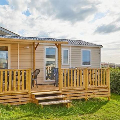 MOBILHOME 6 personnes - Comfort | 2 Chambres | 6 Couchages | Terrasse semi-couverte | 1 Salle de bain | Climatisation