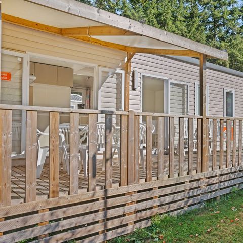 MOBILHOME 6 personnes - Comfort | 3 Chambres | 6 Couchages | Terrasse semi couverte | 1 Salle de bain | Climatisation