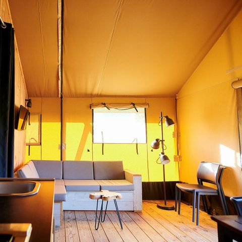 TENTE 6 personnes - Tente Safari de luxe au bord de l'eau