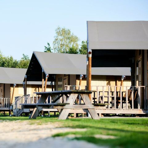 Tente en toile et en bois 6 personnes - Safari Cottage