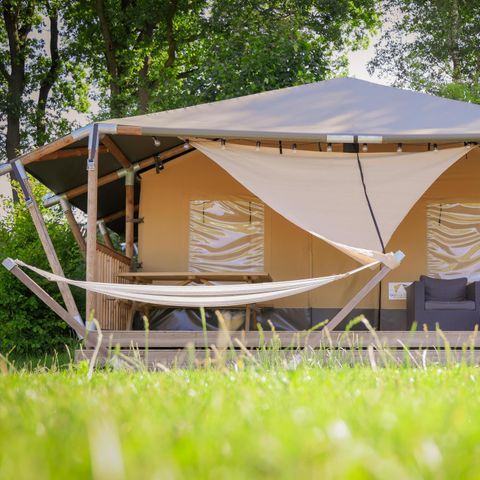 Tente en toile et en bois 6 personnes - Safari Cottage