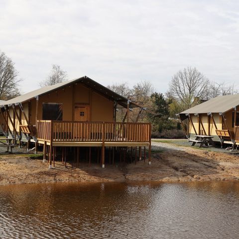 Tente en toile et en bois 6 personnes - Safari Cottage
