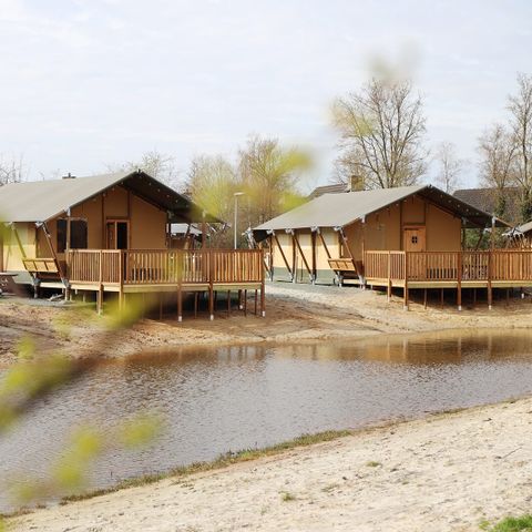 Tente en toile et en bois 6 personnes - Safari Cottage