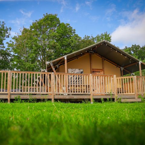 Tente en toile et en bois 6 personnes - Bien-être