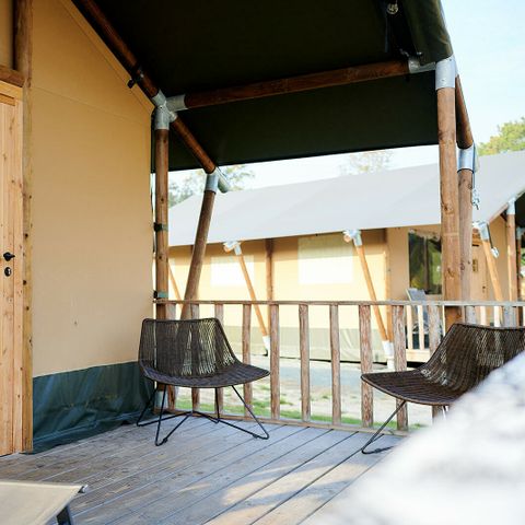 Tente en toile et en bois 6 personnes - Bien-être