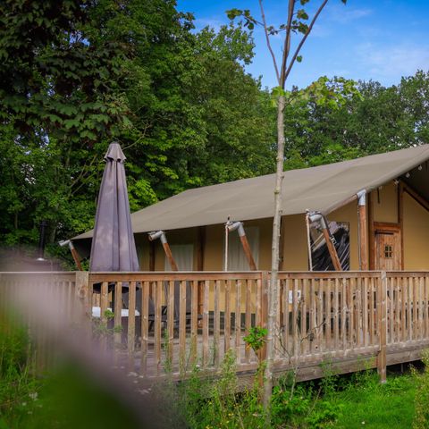 Tente en toile et en bois 6 personnes - Bien-être