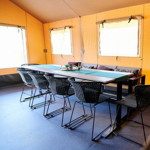 Tente en toile et en bois 8 personnes - Safari Cottage XL