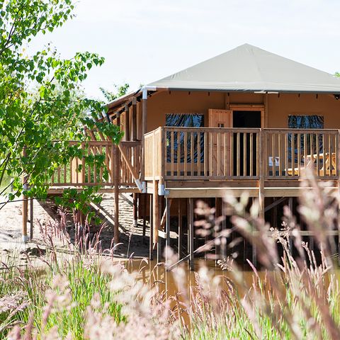 Tente en toile et en bois 8 personnes - Safari Cottage XL