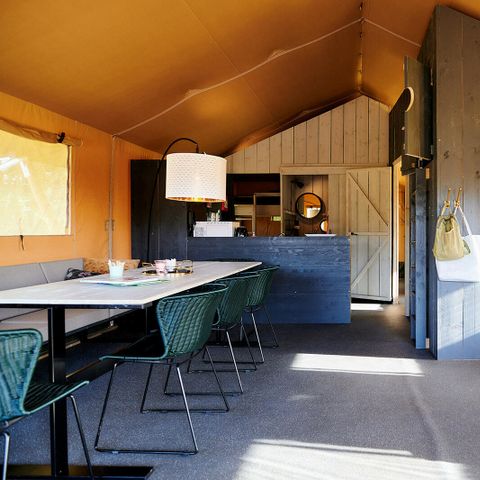 Tente en toile et en bois 6 personnes - Safari Cottage XL