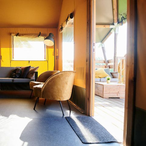 Tente en toile et en bois 6 personnes - Safari Cottage XL