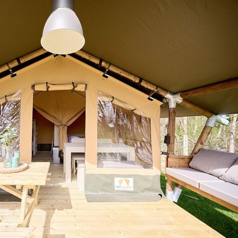 TENTE TOILE ET BOIS 4 personnes - Compact