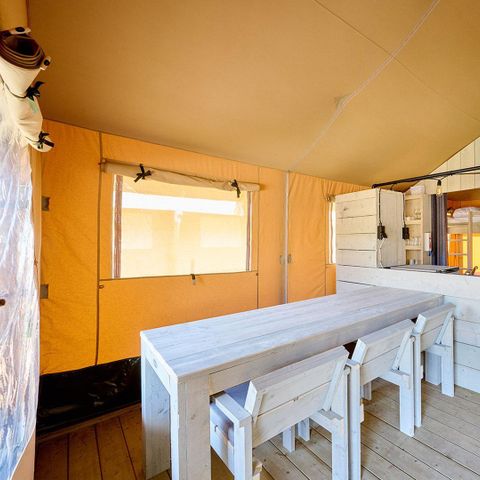 TENTE TOILE ET BOIS 6 personnes - Cottage