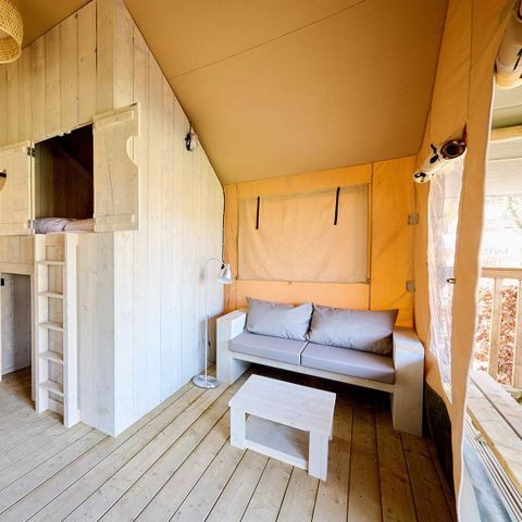 TENTE TOILE ET BOIS 6 personnes - Cottage