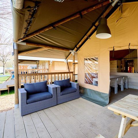 TENTE TOILE ET BOIS 6 personnes - Cottage