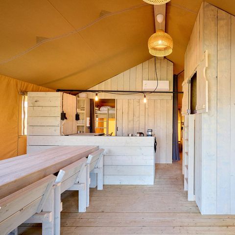 TENTE TOILE ET BOIS 6 personnes - Cottage