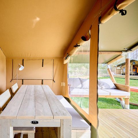 TENTE TOILE ET BOIS 2 personnes - Compact