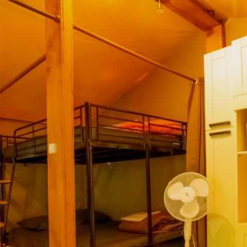 Tente en toile et en bois 6 personnes - Bungalow toilé 6p