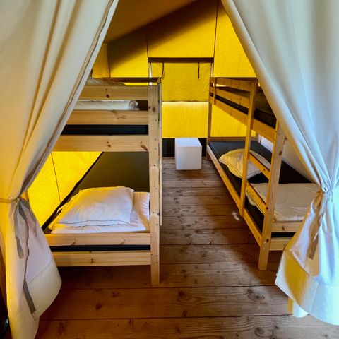 Tente en toile et en bois 6 personnes