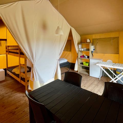 Tente en toile et en bois 6 personnes