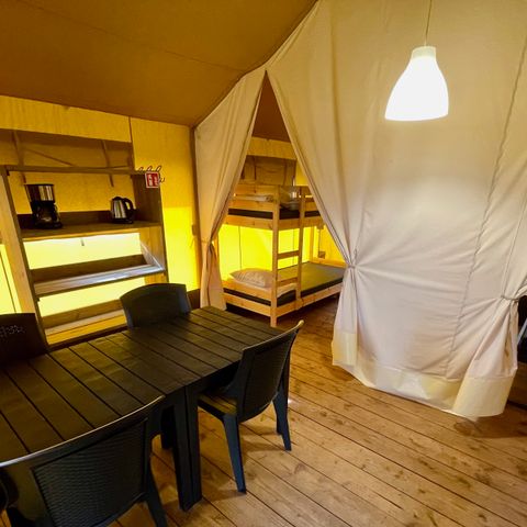 Tente en toile et en bois 6 personnes