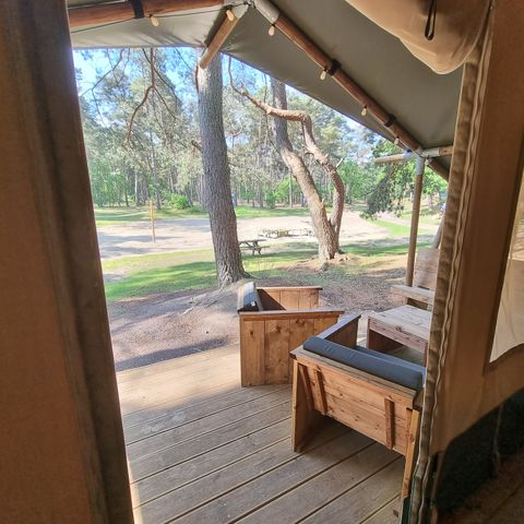 TENTE TOILE ET BOIS 4 personnes - Tente safari