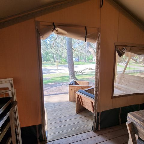 Tente en toile et en bois 4 personnes