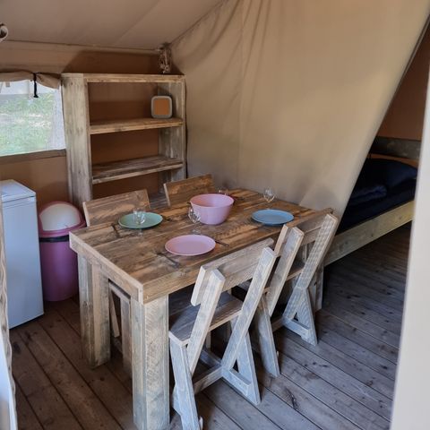 Tente en toile et en bois 4 personnes
