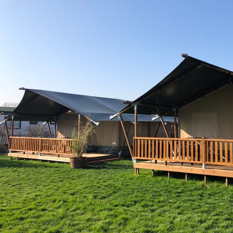 TENTE TOILE ET BOIS 6 personnes - Tente safari