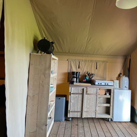 Tente en toile et en bois 6 personnes